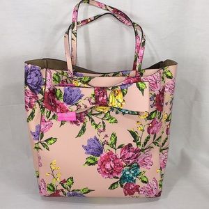 NWT Betsey Johnson Pink Flower Bow Tote